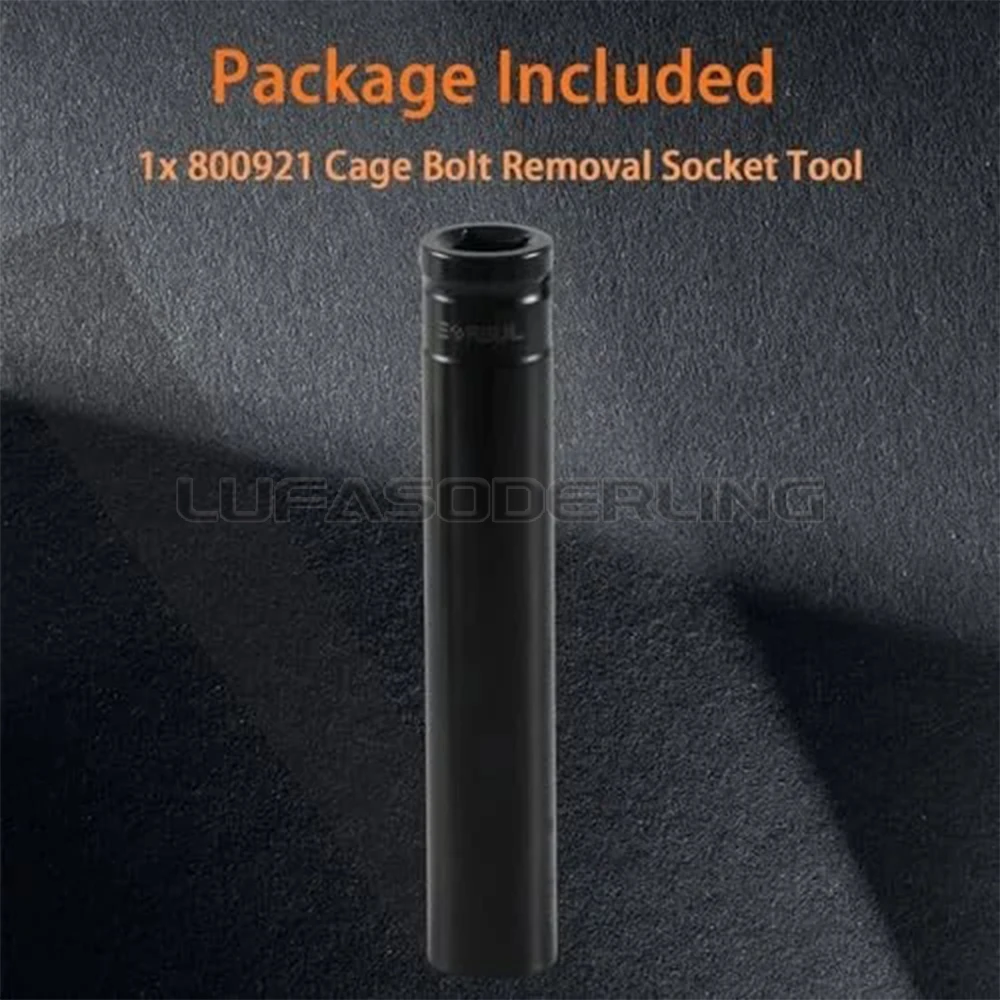 أداة مقبس إزالة مسمار القفص 3/4 بوصة لفرامل الهواء للشاحنة 800921 أداة تحرير محرك عميقة للغاية 1/2 بوصة #6