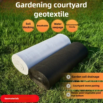 أسود 0.5 م * 2 م طويل Geotextile البستنة صندوق زهور مبطن مع ...