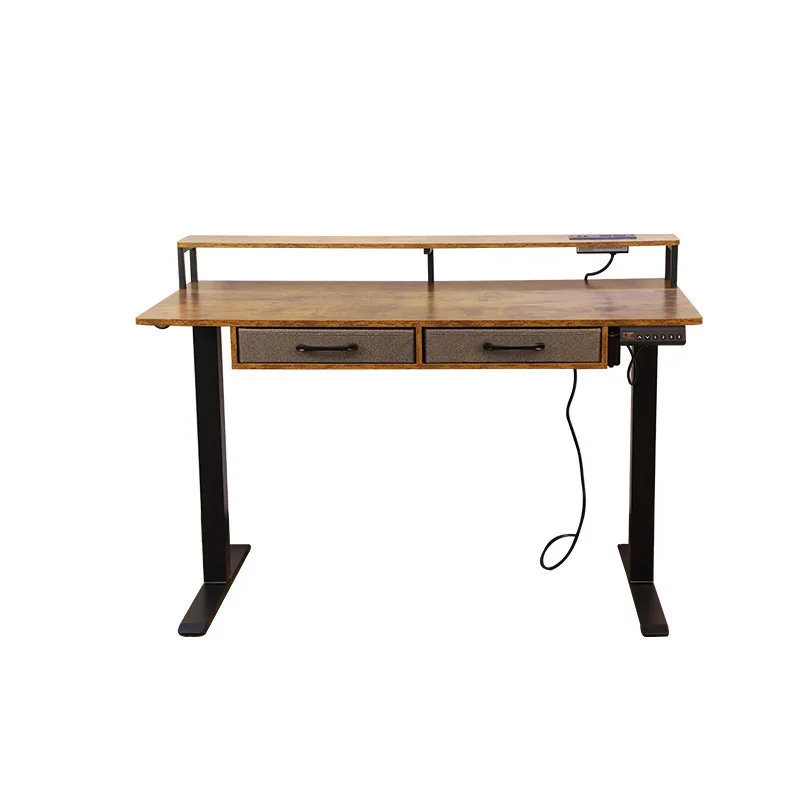 

Electric lifting table, drawer desk desk