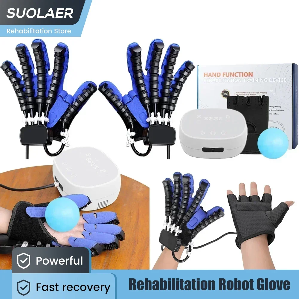 

Rehab Robot Gloves for Hand Training and Rehabilitation Hemiplegia Aid Stroke Recovery Equipment Finger Function Workout Trainer