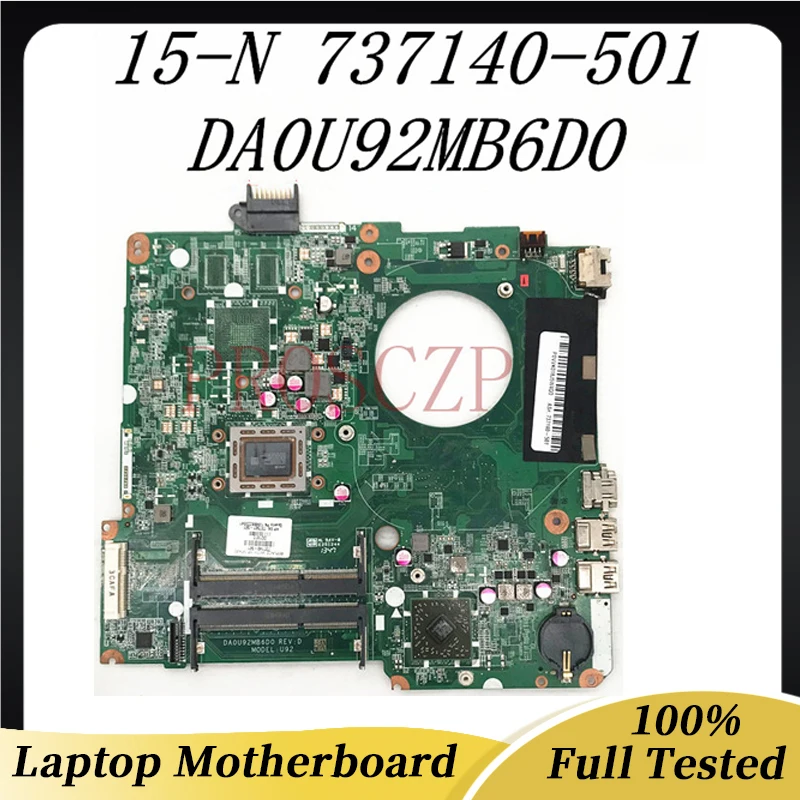 Voor Hp 15-N DA0U92MB6D0 Laptop Moederbord 737140-501 737140-001 Met A8-4555M Cpu DDR3 100% Volledige Getest