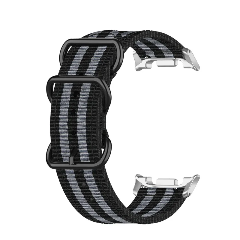 حزام من نسيج النايلون لساعة سامسونج جالاكسي 8 40 ملم 44 ملم إكسسوارات الساعات الذكية سوار جالاكسي ساعة 8 كلاسيكي 46 ملم معصمه