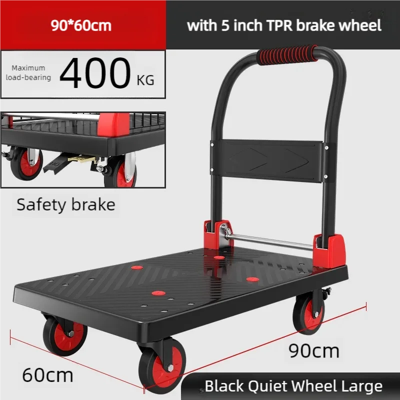 Hand Carts TrolleysFlatbed Trucks Small Storage Racks Towing Trucks Folding and Portable Trailers Handling Household Vehicles