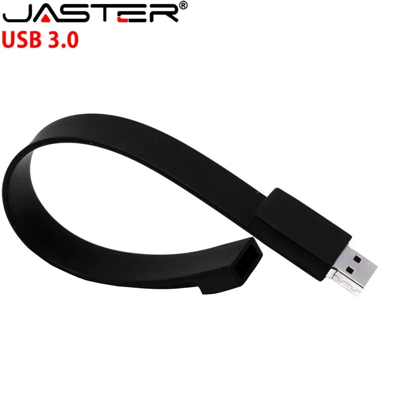 JASTER USB 3.0 10 ColorS bracelet wrist band pen drive 4GB 8GB 16GB 32GB usb flash drive 64GB wristband model U disk