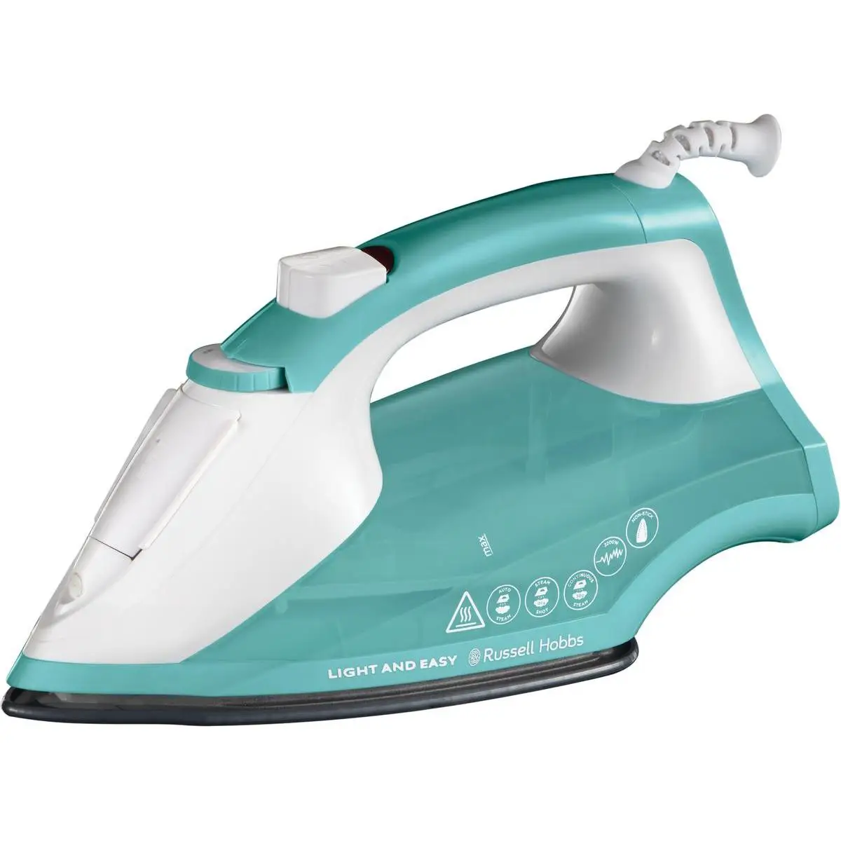 Russell Hobbs Steam Iron Light & Easy 26470-2400 W 110 g Steam stroke 30 g continuous Steam Auto Steam Steam non stick sole 240 ml anti drip function anti function