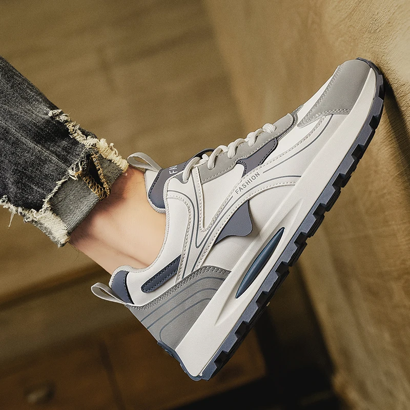 รองเท้าวิ่งชายกลางแจ้งรองเท้า Breathable รองเท้าผ้าใบลําลองน้ําหนักเบาเดิน Jogging กีฬารองเท้า Anti SLIP รองเท้ากีฬารองเท้าทํางาน