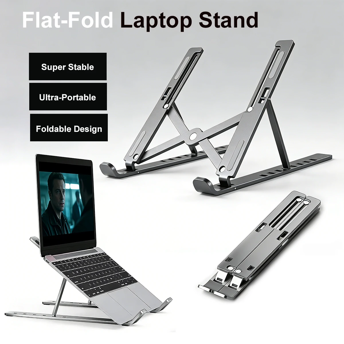 Suporte dobrável para laptop DITONG, ajustável para Macbook, suporte para computador, tablet, notebook, dissipador de calor