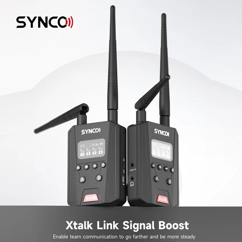 Synco Xtalk Link Signal Boost for Synco XTalk XTalk X5 Stable Calling Distance Up To 700 Meters Dual Channel 21-29 People