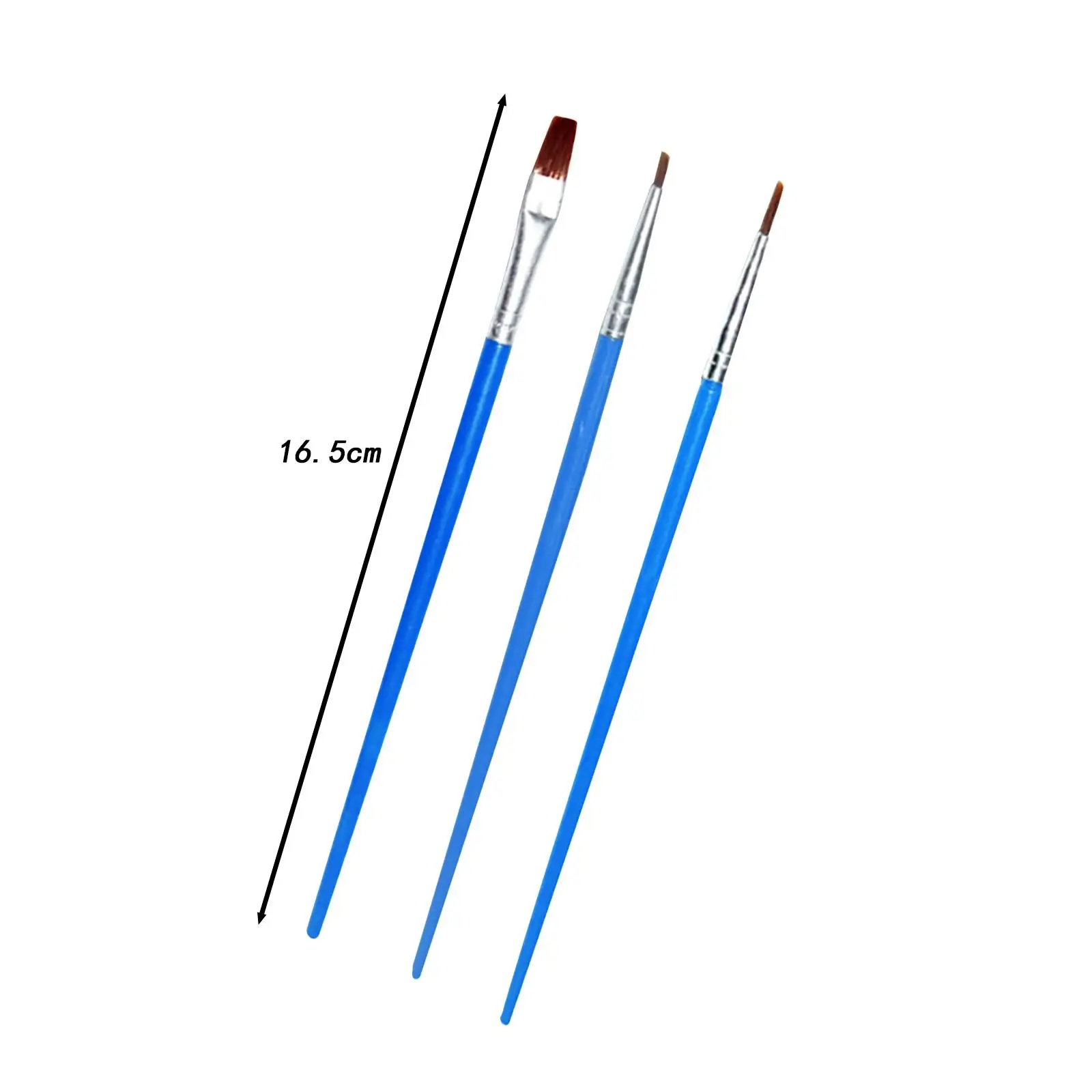 Pinselset 3x Acrylpinsel Acrylpinsel Pinsel für Ledermalerei