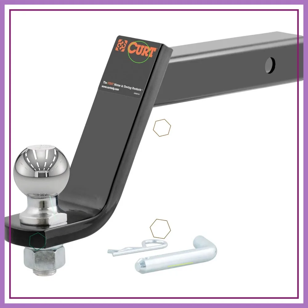 

Heavy-Duty Trailer Hitch Mount with 6-Inch Drop, Fits 2-Inch Receiver, Supports 7,500 lbs Towing Capacity