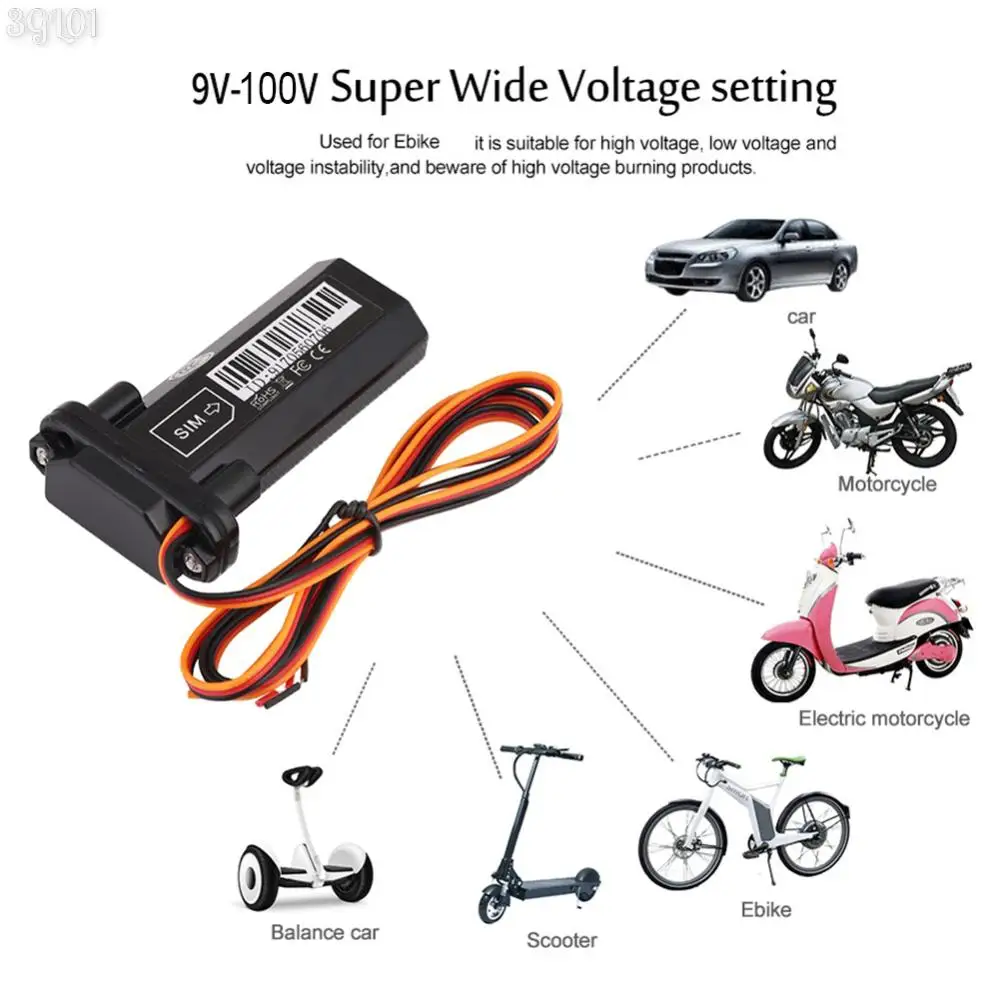 

ST-901 Motorcycle Waterproof GSM GPS Tracker Main Power Cut-off Alarm Real-time Tracking Finder Vibration Overspeed Alarm