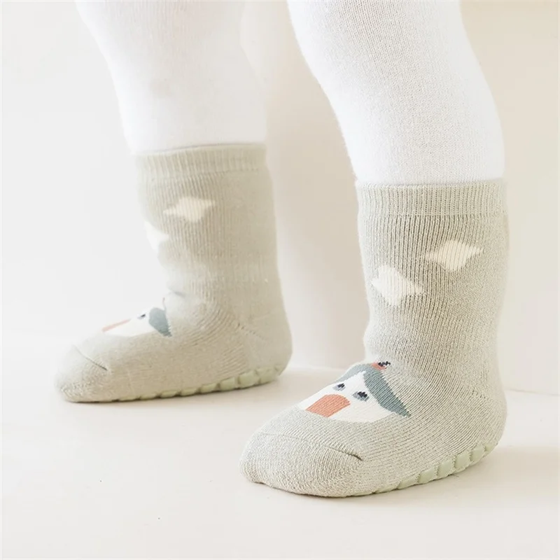 Lawadka 3Pairs/lot Newborn Baby Socks For Boys Girls Winter Thick Warm Toddler Home Floor Sock Soft Children\'s Socks Non slip