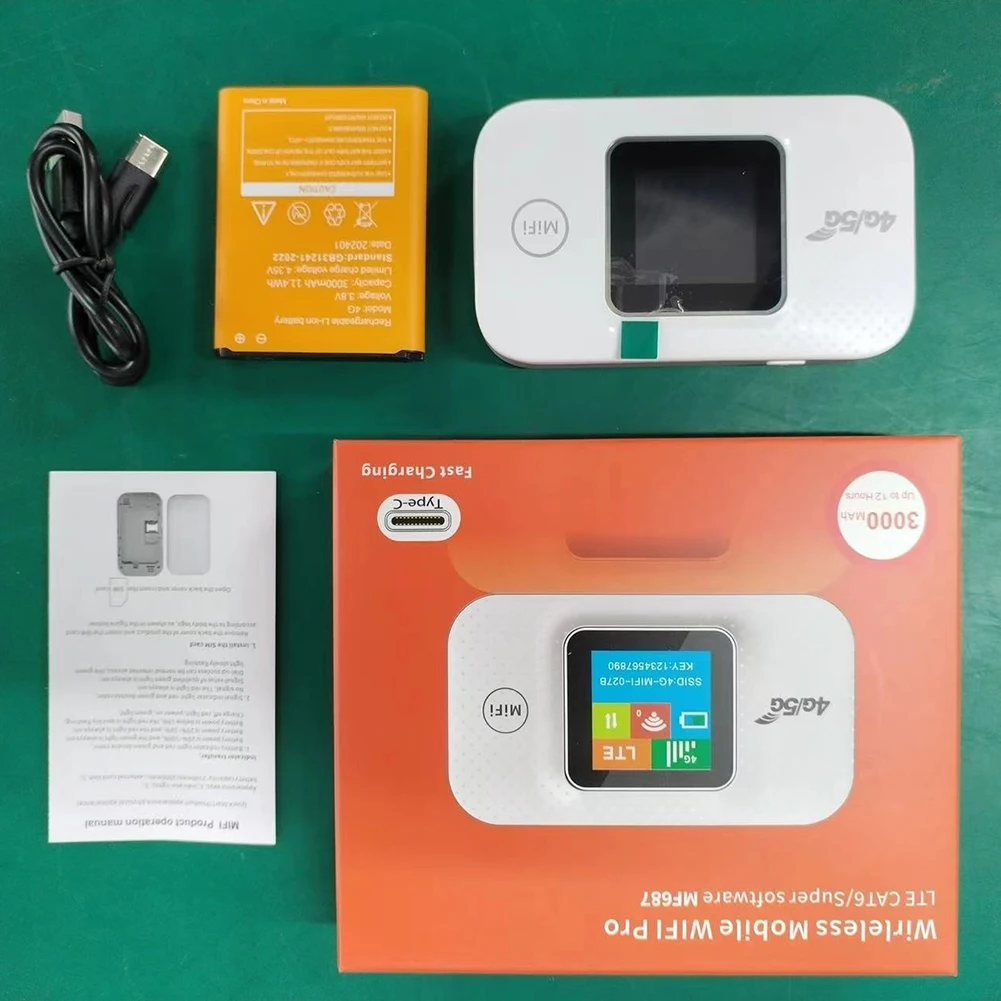 4G LTE Draagbare WiFi Hotspot 3000mAh 150Mbps Draadloze Internet Router met Sim-kaartsleuf Modem Router voor thuiskantoor Reizen