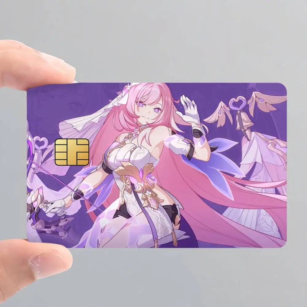 Elysia Honkai Impact 3rd Poster Credit Card Skin Stickers for Bank Access Protective Film Cover Sticker Surprise Gift