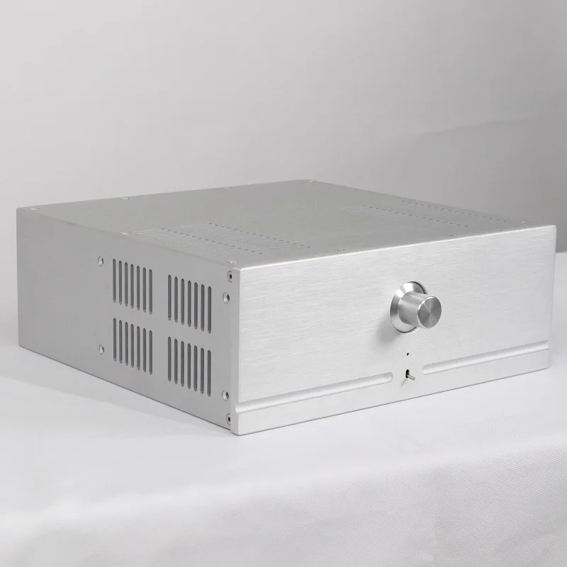 ارجع إلى McIntosh MC50 الألومنيوم حالة Hifi DIY مكبر للصوت الهيكل أمبير الضميمة 320X120X310mm