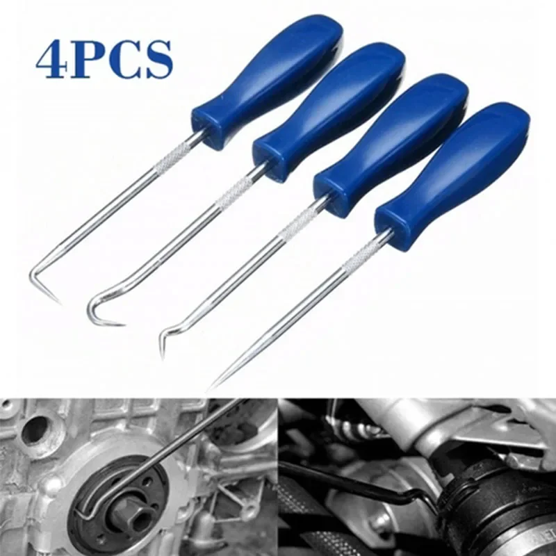 4pcs Car Auto Vehicle Oil Seal Screwdrivers Set Picking Tire Stones Puller  Remover Loose Pick Hooks Repair Tools For Car 자동차공구