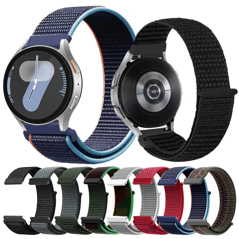 20mm 22mm Nylon Strap For Samsung Galaxy Watch Active 2/Gear S3 /7 4/6 Classic 5 Pro 45mm 40mm 44mm Bracelet Garmin Venu 3 Band