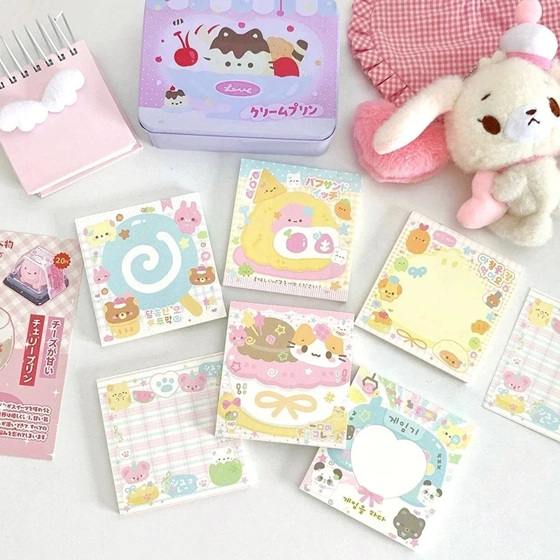 MINKYS 50 Sheets One Piece Kawaii Cartoon Memo Pads Paper To Do List Journal Note Paperlaria DIY Material Kawai Stationery