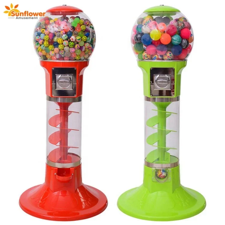 

Amusement Park Popular Kids Toys Balls Coin Operated Gumball Gashapon Cotton Candy Vending Machine