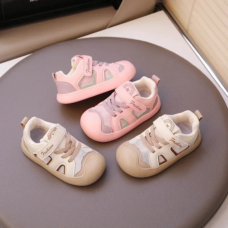 

2025 New Kids Running Shoe Trendy Soft Sole Non-slip Fashion Boys Girls Sports Toes Capped Children Casual Comfort Shoes