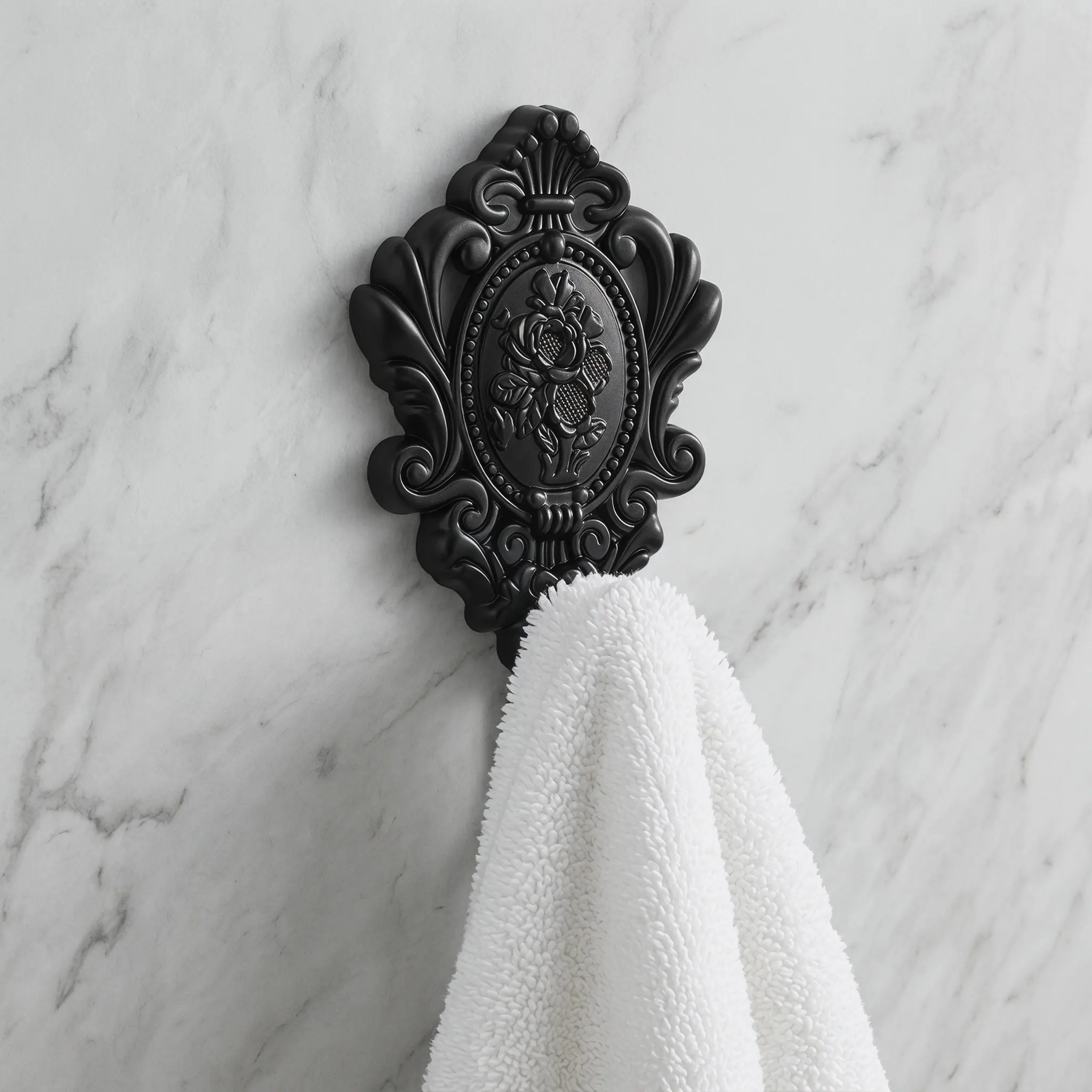 2Pcs Zinc Alloy Curtain Tiebacks Metal Wall Mounted Holdbacks for Drapery Towels Belts Bags Keys Classical European Design