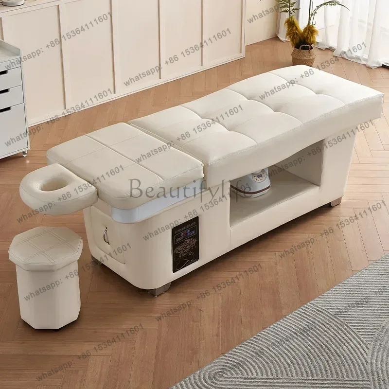 Massage Table Massage Bed with Head SPA & Fumigation Salon Shampoo Bed for Hair Washing, Wellness & Commercial Use 3