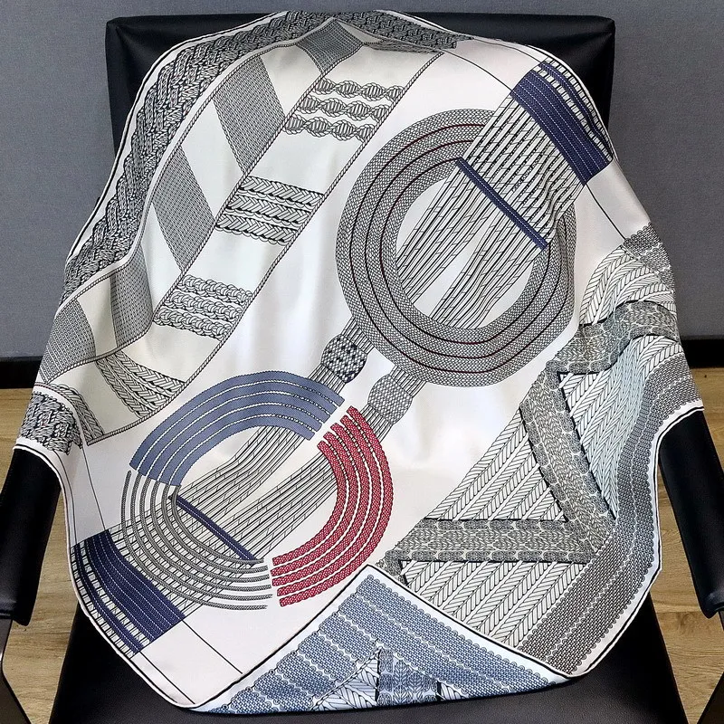 

Высококачественный шелковый шарф, женские квадратные банданы, хиджаб, роскошные дизайнерские саржевые шарфы для сумки, аксессуары для головы и шеи, Рождественский подарок