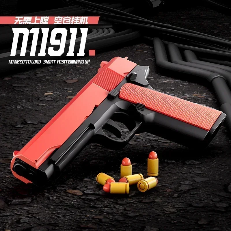 Glock M1911automatic Cartridge Case Ejection Soft Bullet Toy Gun G18 Air Gun Pistol Armas Children CS Shooting Weapon Boy's Gun