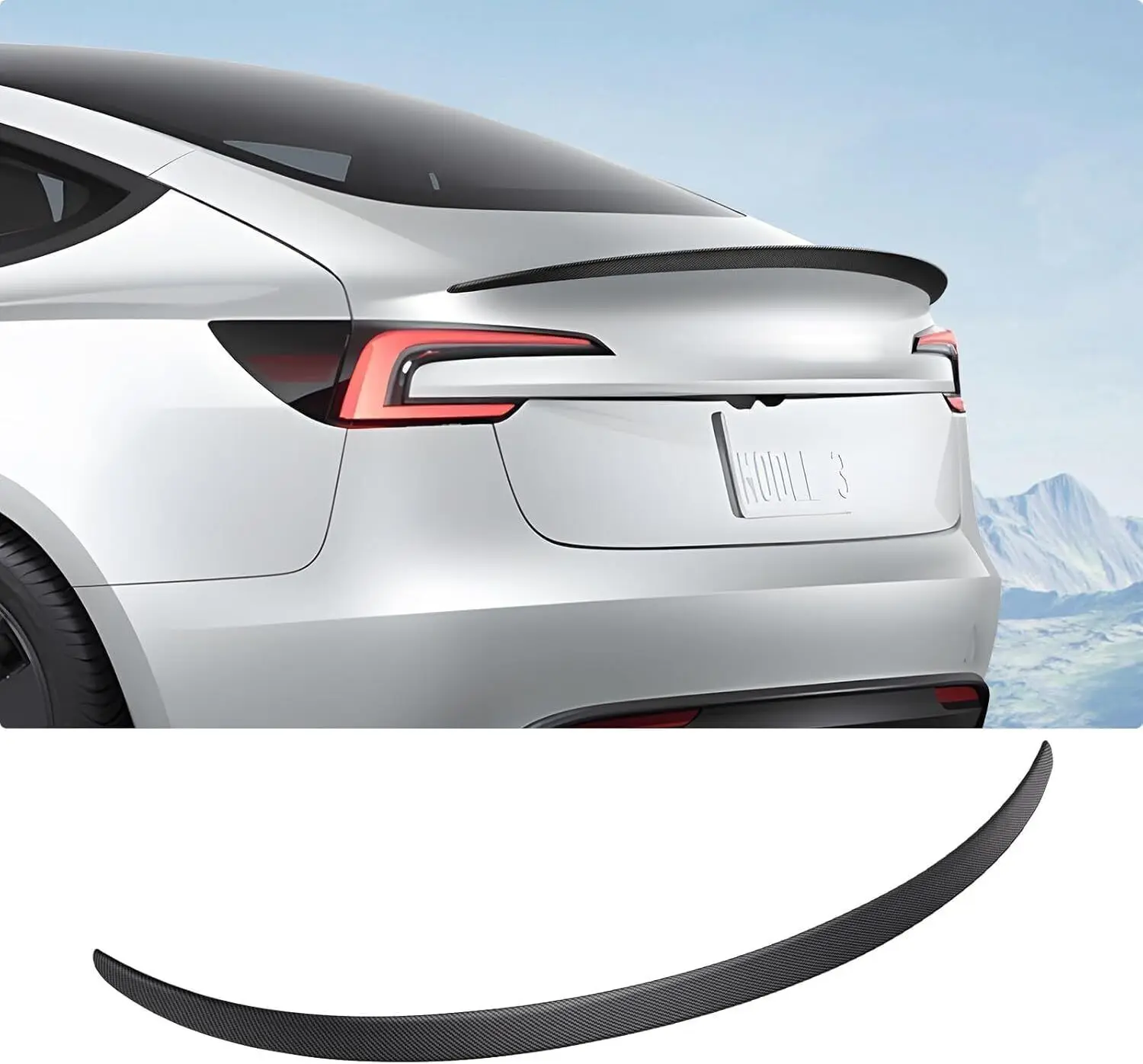 Spoiler for Tesla Model 3 2024 2025 Highland OEM Rear Spoiler Wing Performance Rear Trunk Lip Model 3 Accessories ABS Gen 2