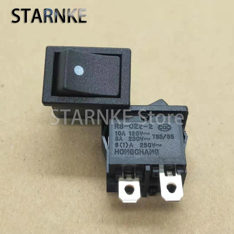 5PCS Rocker Switch RS-022-2 Boat-shaped Rocker Power Button 2Pins 2 Position 15X21MM 250V 6A