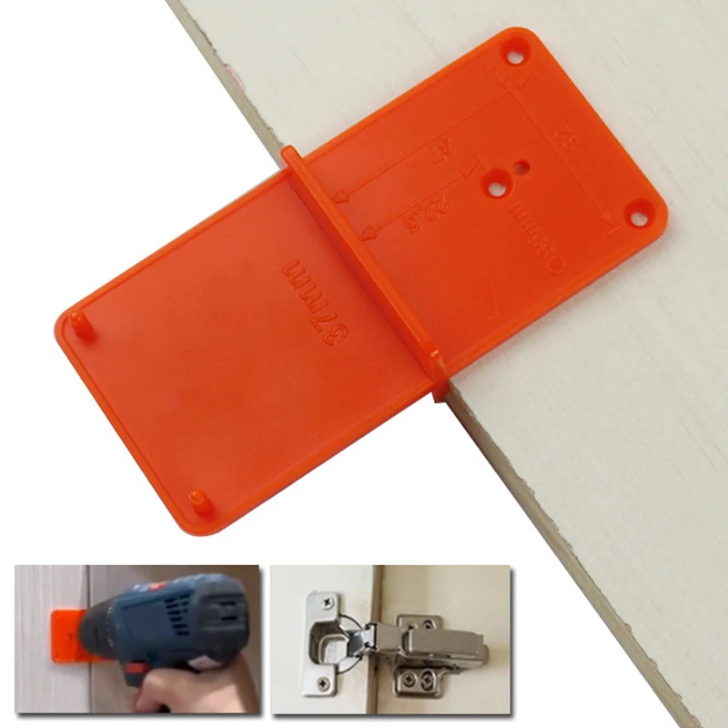 35/40mm Punch Hinge Drill Hole Opener Locator Guide Drill Bit Hole Tools Door Cabinets DIY Template for Woodworking Hand Tools