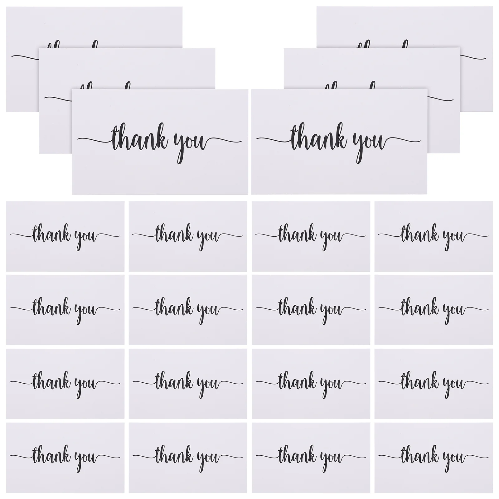 

150 Pcs Thank You Card Cards for Gift Decor Accessories Bulk Supply Paper Wrapping Packing