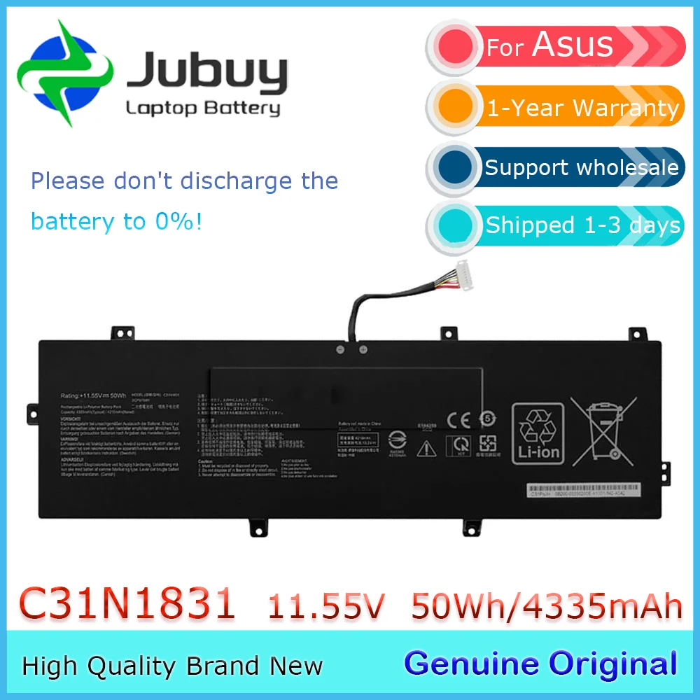 C31N1831 11.55V 50Wh Original Laptop Battery for Asus Zenbook 14 UX433FA UX433FN UX433FQ P3540FA