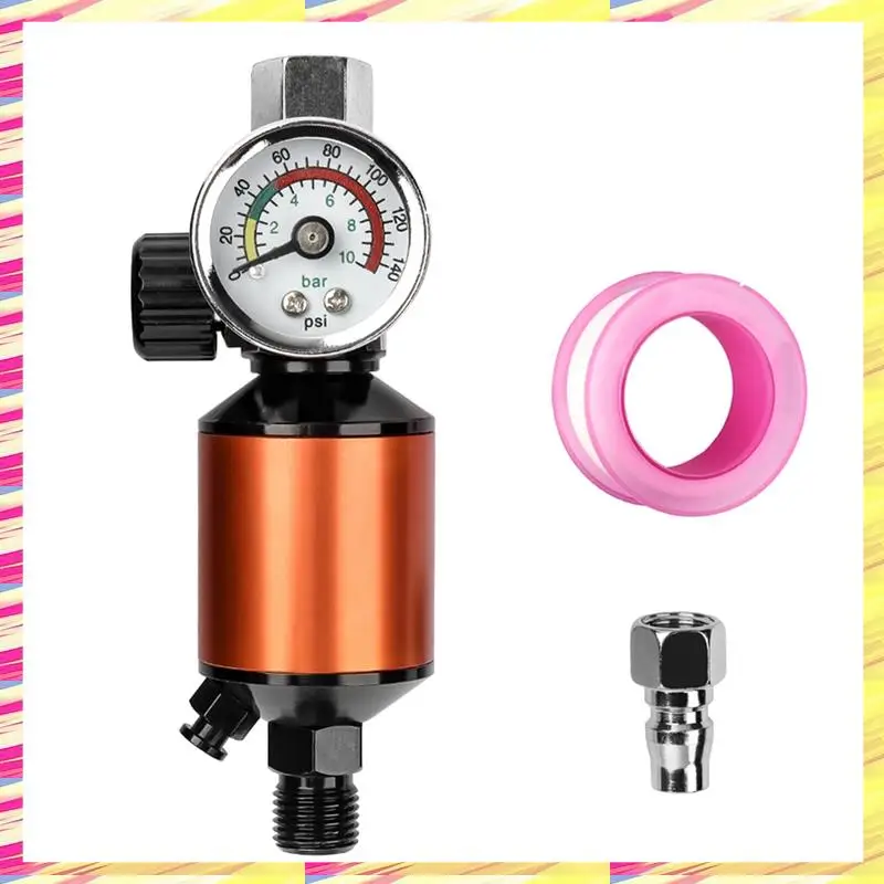 

ABJJ Integral Air Regulator With Air Filter In-Line Heavy Duty Air Pressure Regulator Kit For Spray And Pneumatic Tools