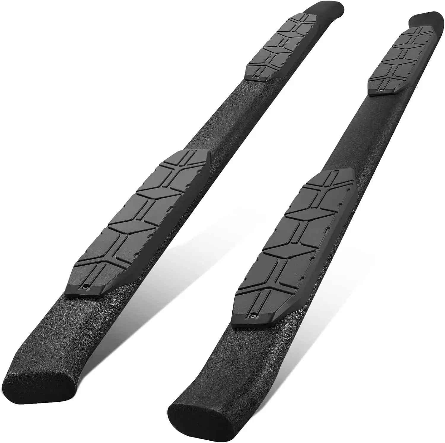 4.3 Inches Oval Tube Step Bar Running Boards for 2005-2026 Nissan Frontier Crew Cab, Carbon Steel, Compatible and Practical