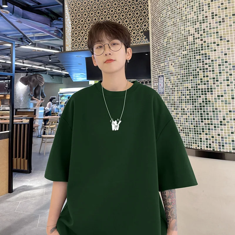 Men\'s Oversized T-shirts Fashion 5XL White Cotton T Shirt for Men Casual Summer Wear Funny Cat Print Tee Shirts Men Clothing