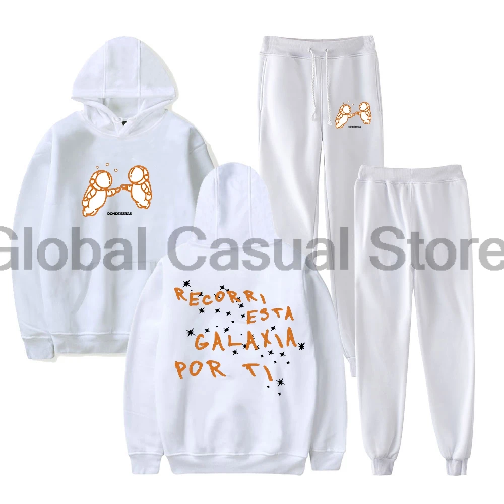 GF Ivan Cornejo Donde Estas Calças com capuz Jogger Conjunto de duas peças Moletons + Calça de moletom 2024 Mirada Tour Conjunto feminino masculino