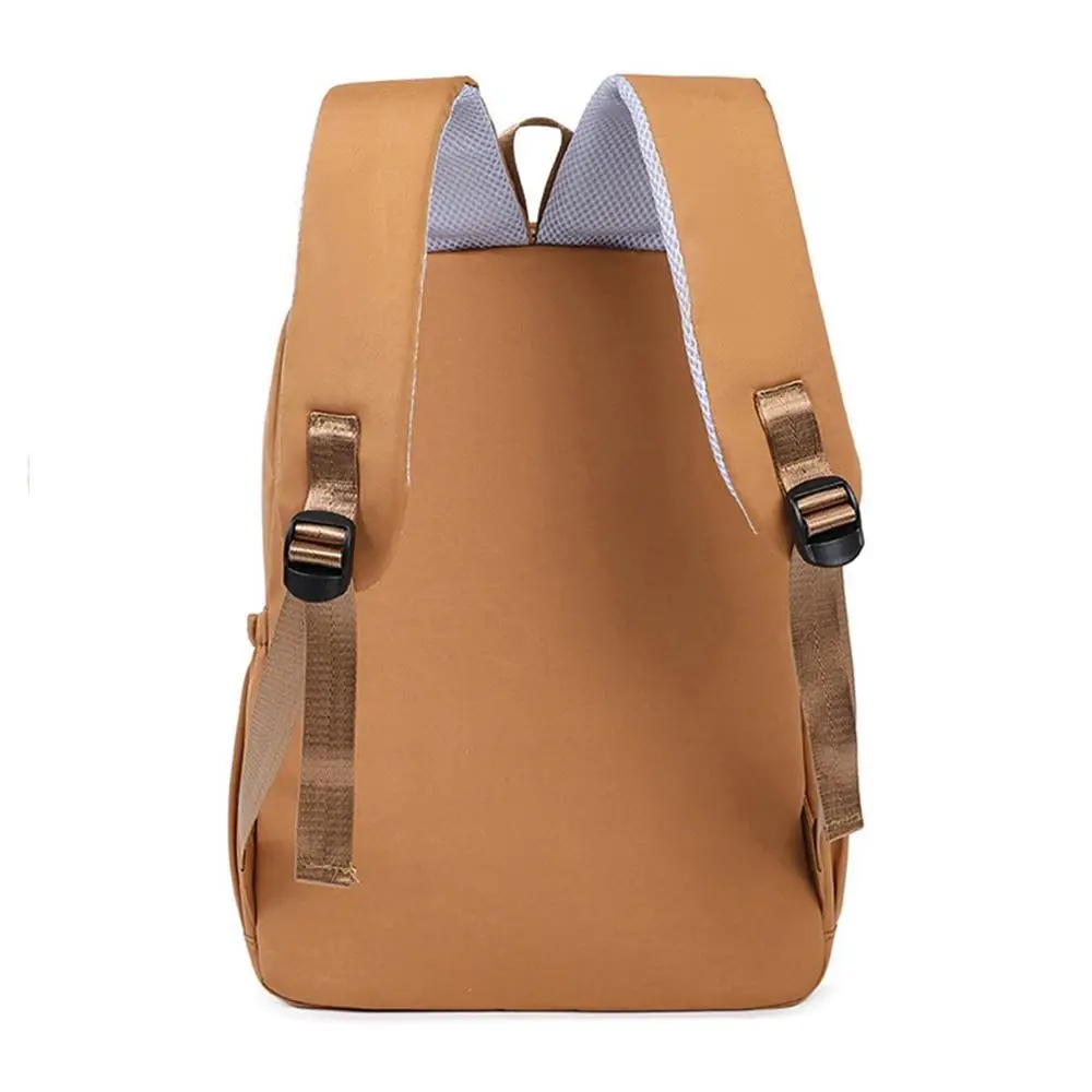 Large Capacity Capybara Backpack Adjustable Strap Multi Pocket Cute Animal Bookbag Lightweight Korean Style