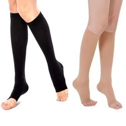 S-XXL Compression Socks Exposed Toe Socks Men Women Medical Varicose Veins Anti Fatigue Edema Nursing Socks Outdoor Sports Golf