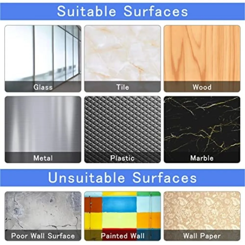No Need to Punch Holes Self Adhesive Hooks Transparent Wall Mounted Heavy Duty Hooks No-trace Adhesive Seamless Wall Hooks