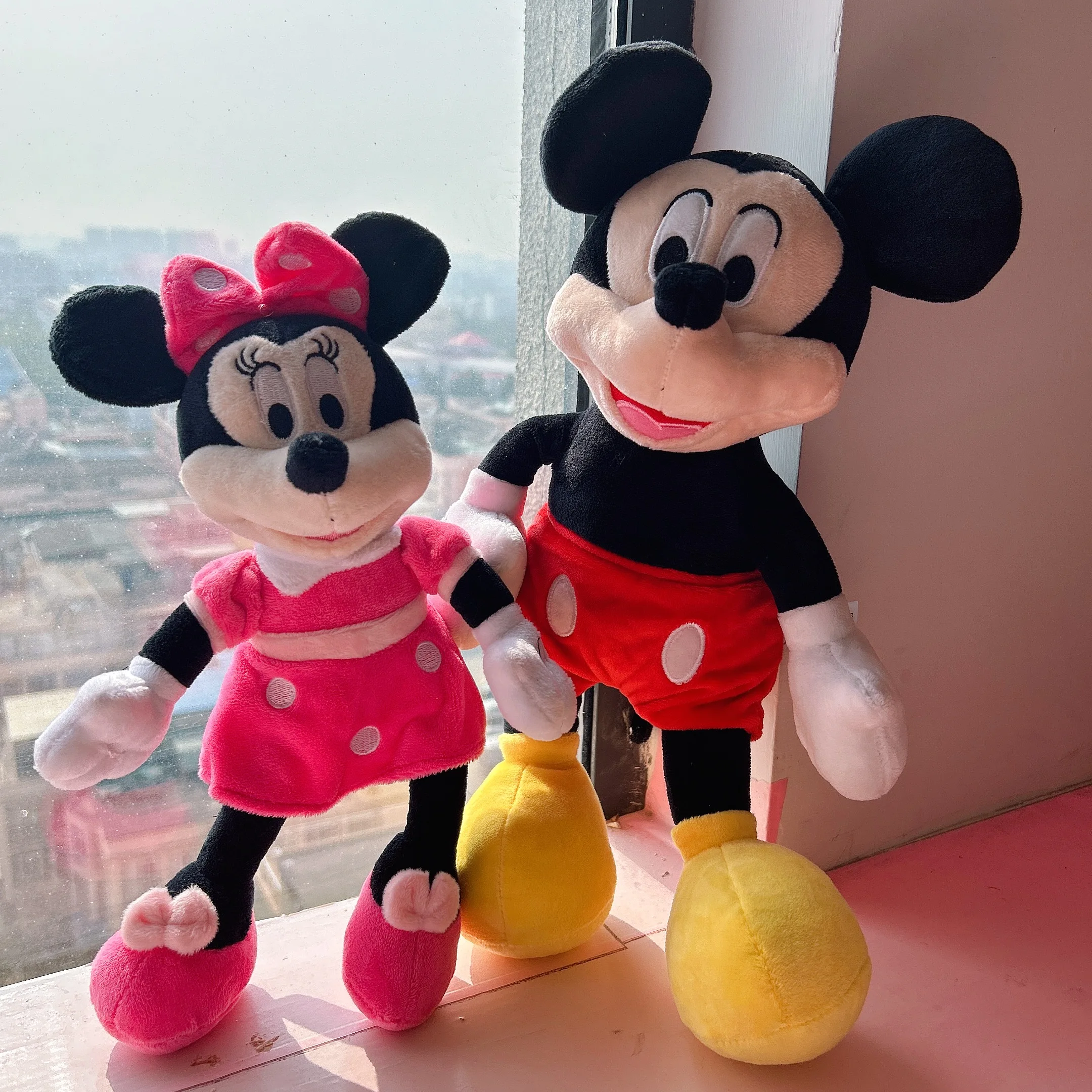 Disney Cute Mickey Mouse Plush Toy Cartoon Minnie Mickey Plushies Donald Daisy Duck Pluto Goofy Doll For Girl Xmas Gift