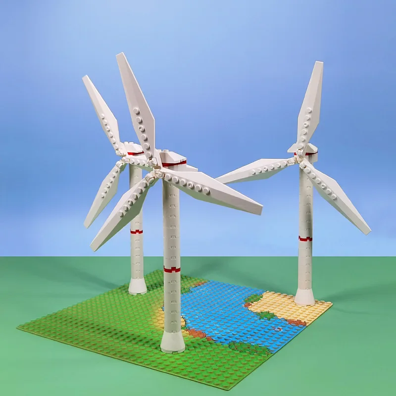 Building blocks MOC building model Windmill garden scene decoration DIY building blocks toys