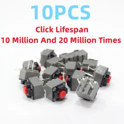 New Kailh 10PCS 6*6*7.3 Square Silent Micro Switch Mouse Mute Switch