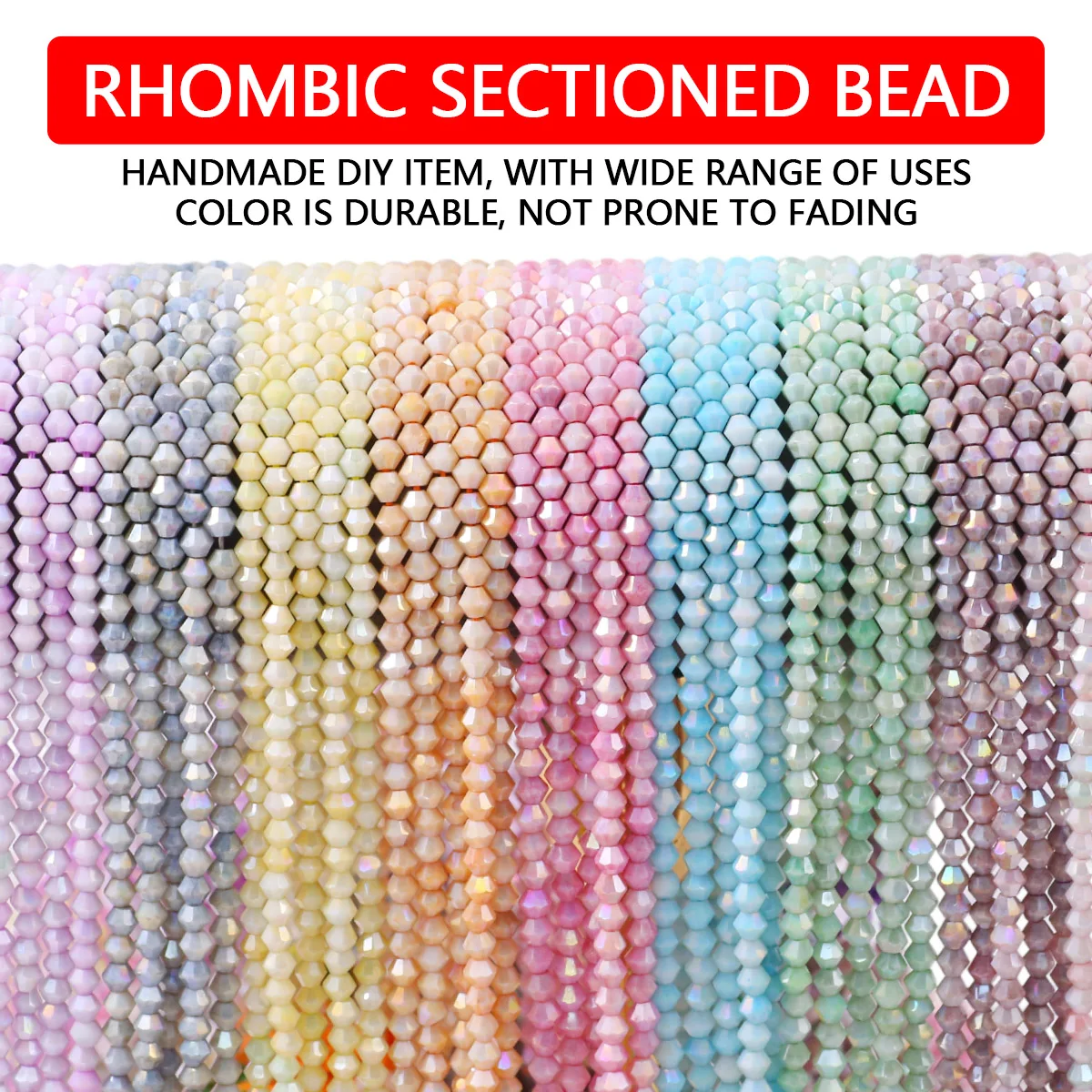 4 mm facettierte Kristallglasperlen, lose Abstandshalterperlen für die Schmuckherstellung, DIY-Armbänder, Halsketten, Bastelzubehör, Großhandel