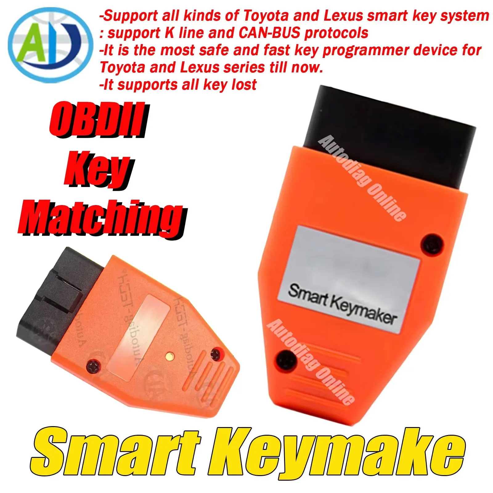 

OBD2 Key Programming Tool For Toyota Lexus 4C/4D Chip Car Anti-theft OBDII Key Matching Programmer Device OBD2 Smart Keymaker