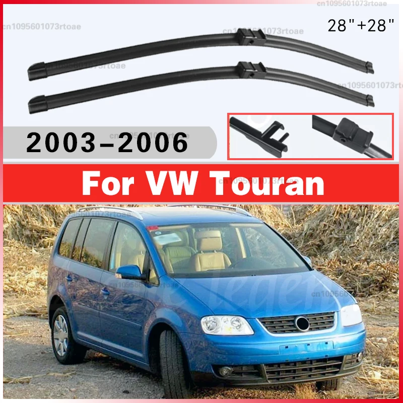 

28"+28" LHD Front Windshield Wiper For Volkswagen VW Touran 2003 2004 2005 2006 Accessories Blades Windscreen Wipers
