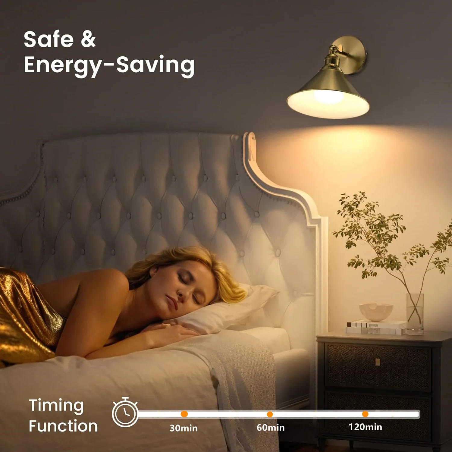 Lámpara de pared con pilas recargable sin cables con 15 bombillas Rgb regulables y extraíbles y control remoto 2770 °