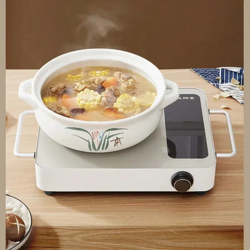 for All Kinds of Pots NEG Panel Induction Cooktop 2200W Electric Ceramic Hobs Knob Control Mute Ceramic Induction Cooker Suit