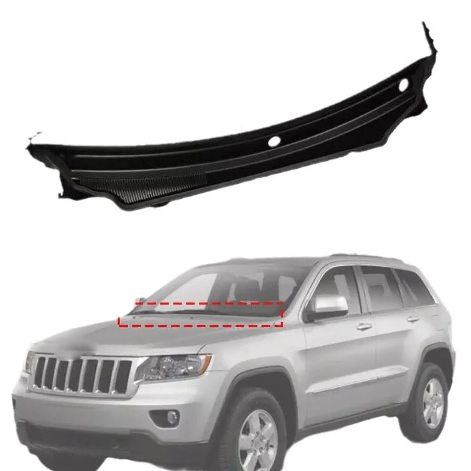 

55079197AH Windshield Wiper Upper Cowl Panel Replacement Spare Parts for Jeep
