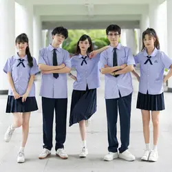 Thai Campus Style Shirt Set College JK Uniform Junior High School Dress Suit School Uniform Graduation Set Performance Costume